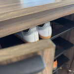 Nero shoe rack designed for organised storage