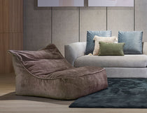 Beanbag chair designed for relaxed lounging