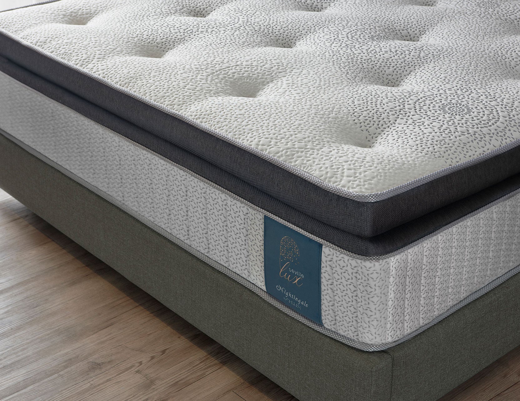 Seville Lux mattress close up highlighting surface texture