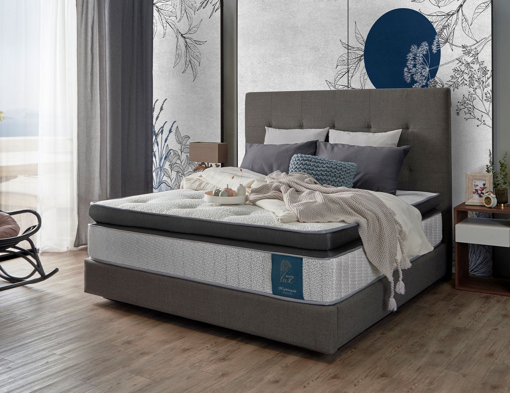 Seville Lux mattress side profile
