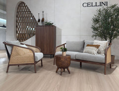 Nash fabric two seater sofa styled in a modern setting