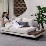 Evita fabric modular sofa with flexible seating layout