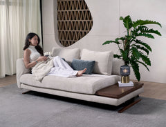 Evita fabric modular sofa with flexible seating layout