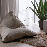 Sleek beanbag with a minimalist contemporary form