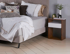 Carla bedside table with a clean modern design